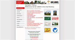 Desktop Screenshot of dielinke-hbm.info